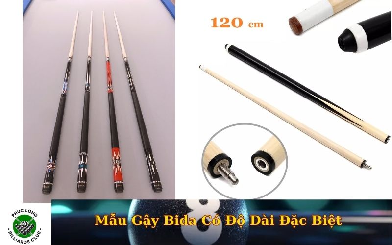 Mẫu Gậy Bida Có Độ Dài Đặc Biệt