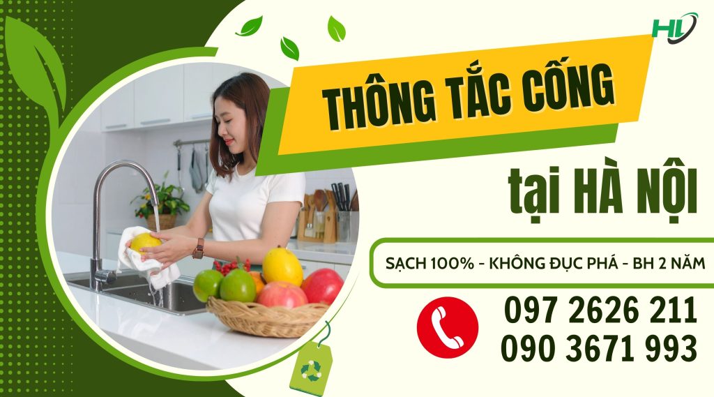 Thông tắc cống tại Cầu Giấy