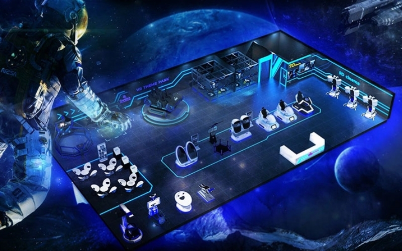 Người chơi khám phá game thưởng kỹ thuật số tại khu giải trí